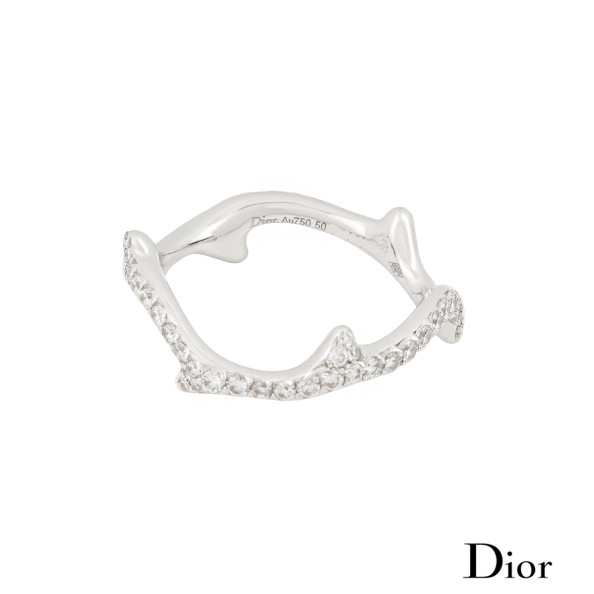 Christian Dior 18K Diamond Rose des Vents Cocktail Ring - 18K Rose Gold  Cocktail Ring, Rings - CHR347920